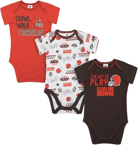 Miniatura 17 de Gerber - Mameluco unisex de manga corta para bebé, equipo de la NFL, paquete de 3