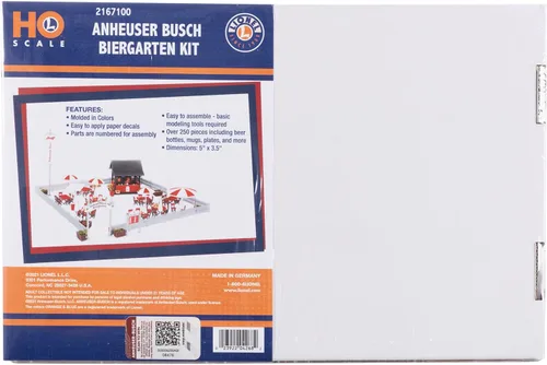 Miniatura 15 de Lionel Anheuser-Busch Biergarten HO Gauge Kit de construcción de tren