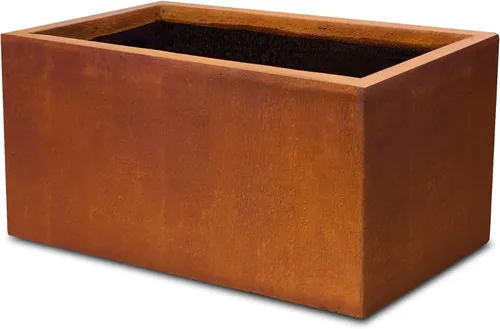Miniatura 29 de Kante Macetero rectangular de hormigón de 23.2 pulgadas de largo, macetas grandes para interiores y exteriores con orificio de drenaje y tapón