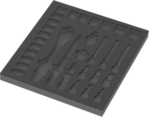 Miniatura 49 de Wera 05150112001 9722 Inserto de espuma 8000 C Zyklop Juego de trinquete de 1/2" 1, 31 piezas