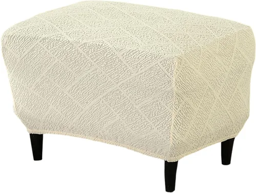 Miniatura 24 de Eco-Ancheng Funda elástica para silla, funda otomana rectangular de almacenamiento, funda otomana para reposapiés, fundas otomanas para taburete
