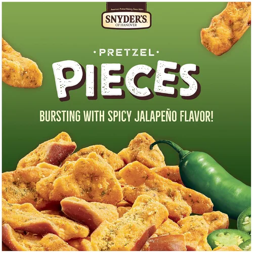 Miniatura 4 de Snyder's Of Hanover Pretzel Pieces, Jalapeño, 11.25 onzas (paquete de 12)