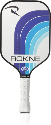 Miniatura 17 de ROKNE Curve Classic Pickleball Paddle Paletas de pickleball de fibra de vidrio aprobadas por USAPA Ingeniería de precisión y comodidad Textura