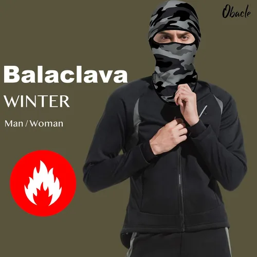 Miniatura 127 de Obacle Pasamontañas para hombres y mujeres, para invierno, clima frío, esquí, ciclismo, caza