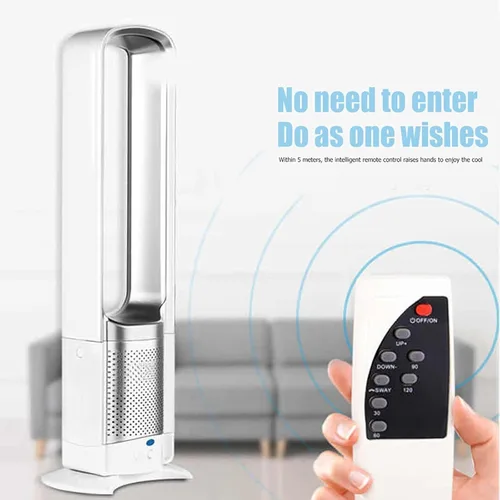 Miniatura 5 de Ventilador sin aspas para dormitorio, ventilador de torre que sopla aire frío, ventilador de torre de enfriamiento silencioso con control remoto, 3
