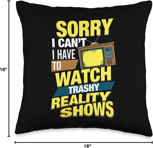 Miniatura 4 de Reality Show Lover Gifts - Cojín para ventilador de TV (16.0 x 16.0 in), multicolor