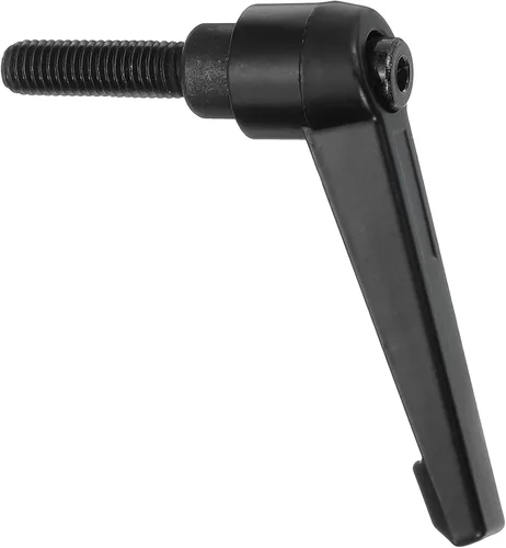 Miniatura 44 de uxcell Perillas ajustables M5 x 0.472 in, mango de rosca macho, botón de trinquete de liberación rápida, perno giratorio para maquinaria de torno