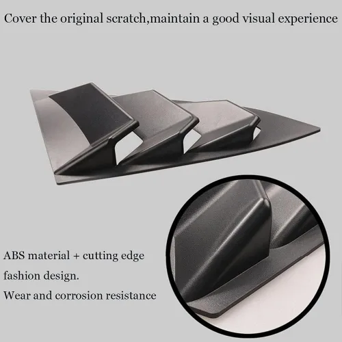 Miniatura 4 de Rejilla ABS para ventana lateral trasera, embellecedor de rejilla para ventilación, tapa de rejilla para Honda Civic Sedan 2016 2017 2018 2019 2020
