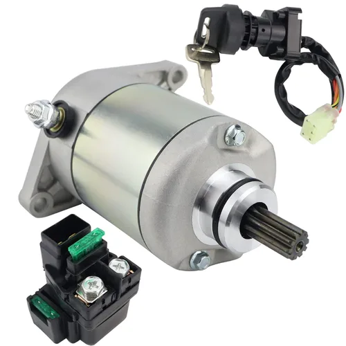 Miniatura 8 de Motor de arranque y relé de solenoide e interruptor de encendido para Suzuki ATV Eiger 400 2WD 4WD LT-A400 LT-F400 2002-2007 3545-016 31100-38F00