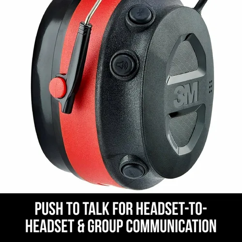 Miniatura 7 de 3M Pro-Comms - Protector auditivo electrónico, orejeras inalámbricas con tecnología Bluetooth y micrófono de brazo externo con cancelación de ruido