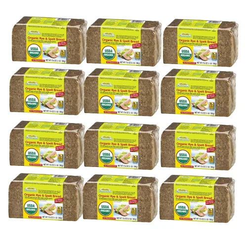 Miniatura 8 de Mestemacher Pan orgánico de centeno y espelta, 17.6 onzas, hecho con granos integrales, vegano, sin OMG, auténtica receta alemana