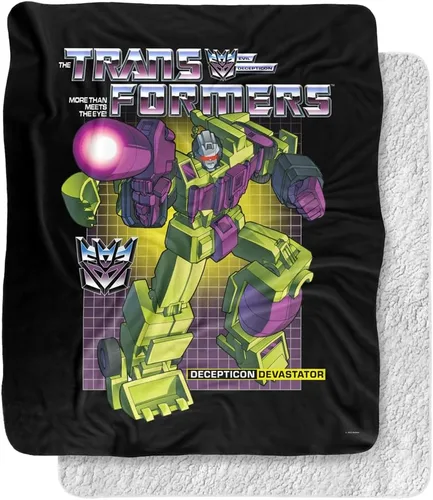 Miniatura 14 de Transformers Bumblebee Silky Touch Sherpa Back Manta súper suave
