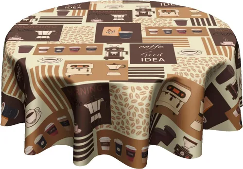Miniatura 61 de Fall Tablecloth Round 60 Inch Autumn Thanksgiving Table Cloths Circle Pumpkin Buffalo Plaids Table Cloth Rustic Farmhouse Tablecloth for Holiday