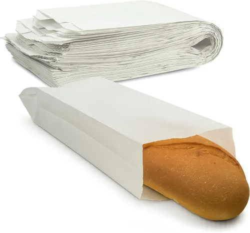 Miniatura 8 de MT Products Bolsas de pan Kraft de 6.5 x 2 x 18 pulgadas, bolsas de papel desechables (paquete de 50), fabricadas en los Estados Unidos