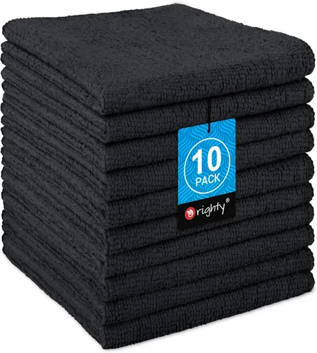 Miniatura 23 de Orighty Paquete de 5 toallas faciales de microfibra, altamente absorbentes y suaves al tacto, toallas de mano para baño, hotel, spa y gimnasio, 11.5