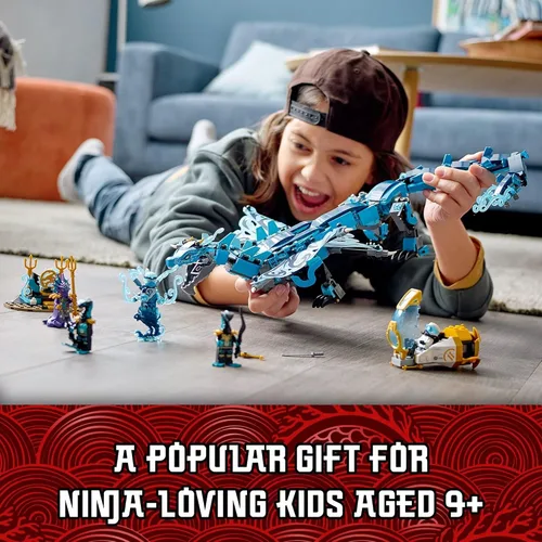Miniatura 7 de LEGO NINJAGO - Juguete de dragón de agua, 71754, juego de construcción con 5 minifiguras y armas, regalos ninja para niños de 9 años de edad, niños