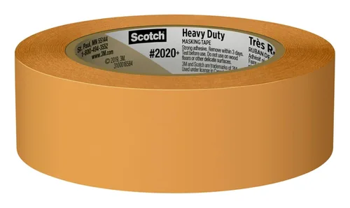 Miniatura 3 de Scotch Cinta adhesiva resistente para pintores, 6 rollos, 3.58 cm x 54.9 m, para uso en vinilo, alfombra, metal y plástico, cinta adhesiva