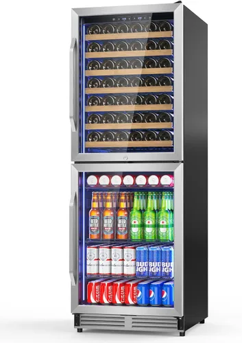 Miniatura 30 de Velivi Mini refrigerador con puerta de cristal, nevera pequeña, escritorio, enfriador de bebidas para bebidas de cerveza, 1.4 pies cúbicos