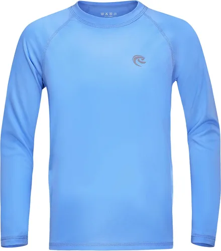 Miniatura 13 de Camiseta de natación de manga larga UPF 50+ para niños, paquete de 1 o 2 unidades de protección solar UV Rash Guard, camisetas de agua SPF