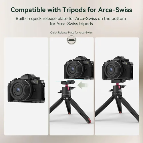 Miniatura 4 de SmallRig Z fc 4263 - Soporte de agarre en forma de L para cámara Nikon Z fc, mango lateral de estilo retro con agujero roscado de 1/4"-20, zapata