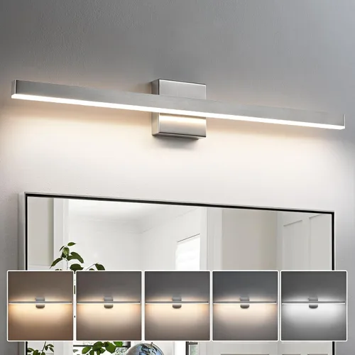 Miniatura 13 de KAISITE Luz de Baño Moderna Negra - Lámpara de Tocador LED Regulable de 5CCT de 24 Pulgadas para Espejo
