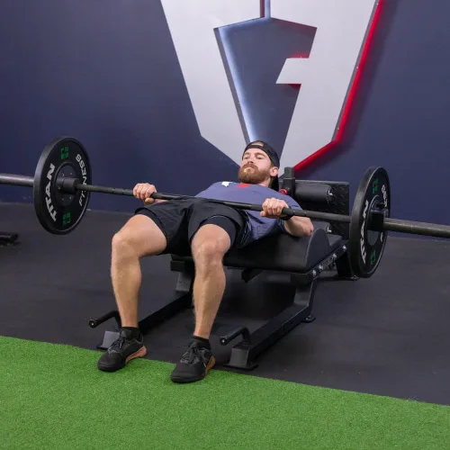 Miniatura 7 de Titan Fitness Desarrollador ajustable de glúteos y isquiotibiales (GHD), equipo de levantamiento de entrenamiento cruzado en gimnasio doméstico