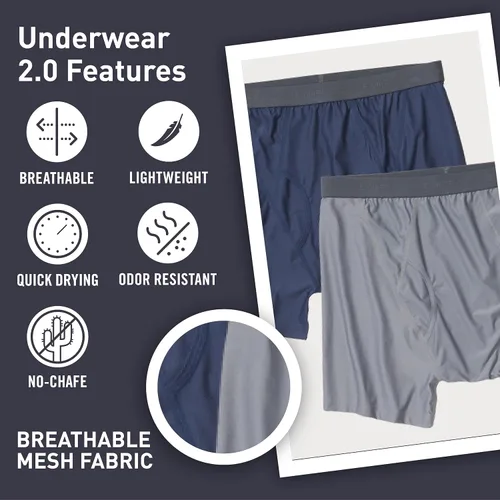 Miniatura 3 de ExOfficio Calzoncillos tipo bóxer con estampado Give-n-go para hombre
