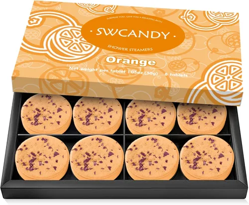 Miniatura 12 de SWCANDY - Vaporizadores de ducha de aromaterapia, regalos de cumpleaños para mujeres, esenciales de viaje, 8 piezas de romero, bombas de baño