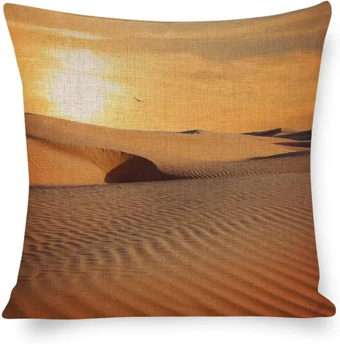 Miniatura 11 de Almohadas de cama con palmeras africanas, camellos, elefantes, 18 x 18 pulgadas, funda de cojín de lino animal de verano para decoración del hogar