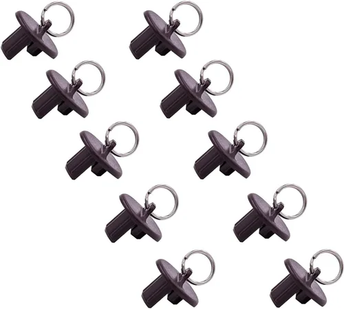 Miniatura 22 de Paquete de 5 tapas universales con anillo de tracción, piezas de repuesto para persianas enrollables para exteriores e interiores (beige)
