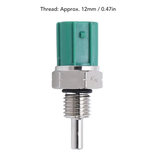 Miniatura 2 de Sensor de temperatura del agua Hilo de acero de aleación 0.472 in Excavadora Motor Refrigerante Temp Remitente para Kubota 2403 T1063 65660 V2403