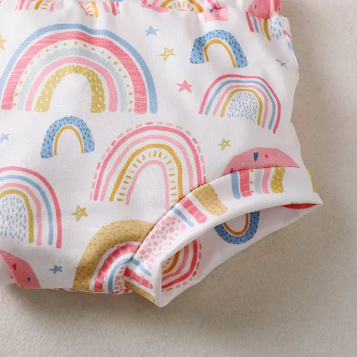 Miniatura 7 de PadaGooder Traje de verano para bebé niña, traje de arcoíris para bebé niña
