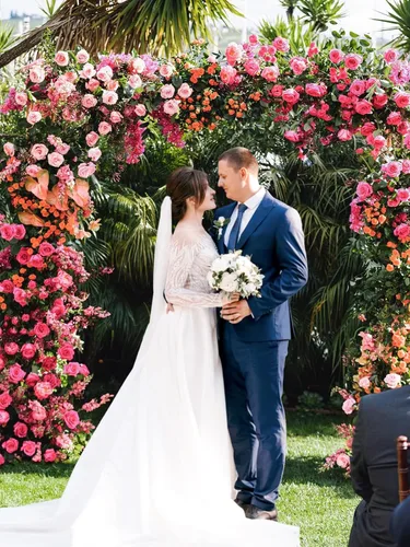 Miniatura 5 de MACTING Rosas de Flores Artificiales 30 Piezas, Flores de Primavera de Tacto Real, Flores de Espuma con Tallo para Ramos de Boda, Centros de Mesa