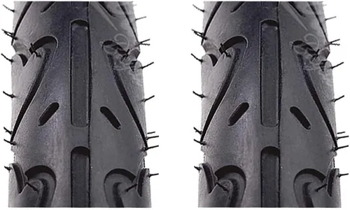 Miniatura 2 de Sunlite Freestyle PC Entry Level Durable BMX Dirt Road - Par de neumáticos de 16 x 1.75, color negro