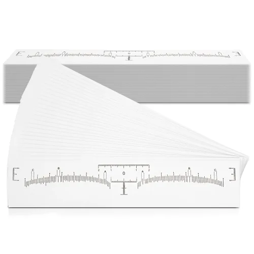 Miniatura 3 de Existing Beauty - Regla desechable para cejas – Suministros de microblading para modelar cejas – Kit adhesivo de mapeo de cejas – Herramienta