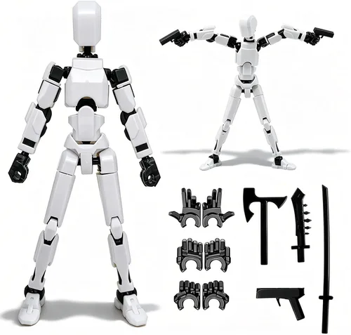 Miniatura 9 de Feetcant Titan 13 Figura de Acción, 2025 Nuevo Robot de la Suerte 13 Figuras de Acción, Figuras de Acción Impresas en 3D para Niños (5 piezas)