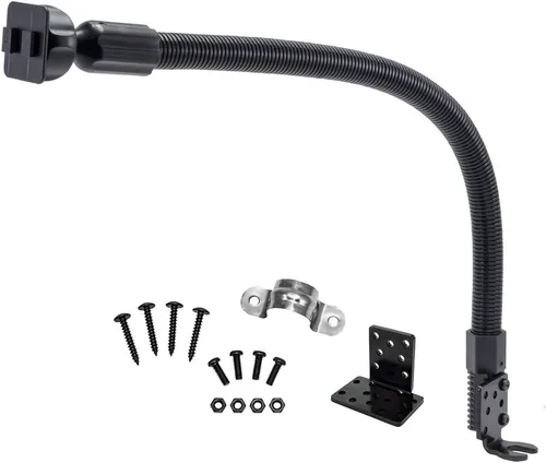 ARKON Pedestal de montaje en el piso del carril del asiento del coche o del camión de repuesto o actualización - Dual T Compatible Retail Negro