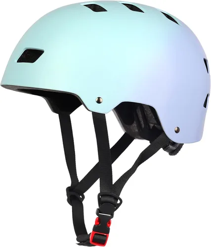 Miniatura 11 de Casco para bicicleta y patineta, ajustable y multideporte para patines y scooter, 3 tallas para adultos, jóvenes, niños y bebés Amarillo Verde
