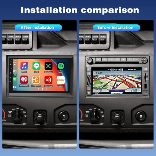 Miniatura 2 de Radio de actualización de 7 pulgadas para Ford E-150 E-250 2009 2010 2011 2012 2013 con Carplay inalámbrico Android Auto, pantalla táctil para E-150