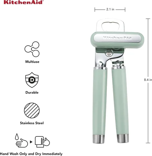 Miniatura 2 de KitchenAid Abrelatas y abrebotellas multifunción gourmet, 8.36 pulgadas, pistacho