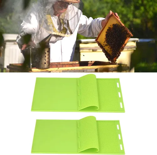 Miniatura 4 de Hztyyier 2 piezas de prensa de cera de abejas, cera de silicona para hacer velas flexible de colmena para hacer velas, herramienta de apicultor