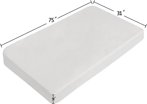 Miniatura 3 de Sábanas para catre de 31" x 75", sábana ajustable tamaño catre compatible con camas individuales estrechas/literas de campamento/literas de casas