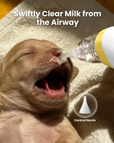 Miniatura 4 de GROWNSY Aspirador nasal eléctrico para mascotas, succión silenciosa de nariz y orejas para perros, gatos, cachorros y gatitos, succión ajustable