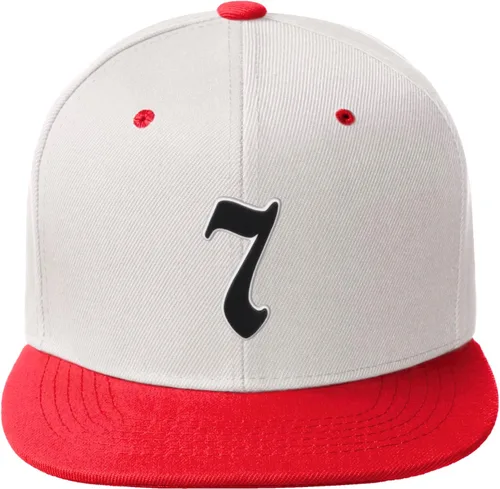 Miniatura 428 de Daxton Gorra clásica con visera de billete plano con letras del alfabeto inglés antiguo de la A a la Z