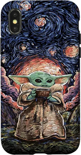 Miniatura 5 de Star Wars: The Mandalorian The Child Starry Night Style - Carcasa para iPhone 17