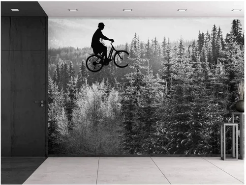 Miniatura 16 de wall26 - Silueta de un árbol negro con ramas sobre un fondo blanco - Mural de pared, calcomanía extraíble, decoración del hogar - 66x96 pulgadas
