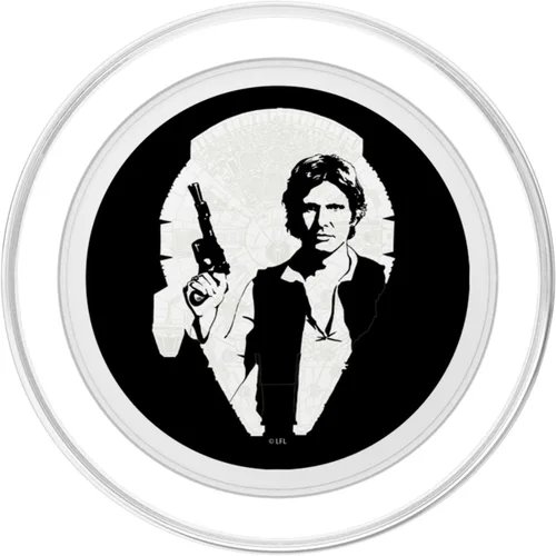 Miniatura 2 de Star Wars Millennium Falcon Han Solo Silhouette Fill PopSockets MagSafe PopGrip para iPhone