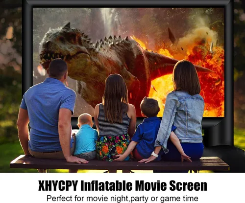 Miniatura 6 de XHYCPY - Pantalla inflable de 5,2 m para proyectar películas al aire libre; pantalla de proyector para exteriores; pantalla de proyección