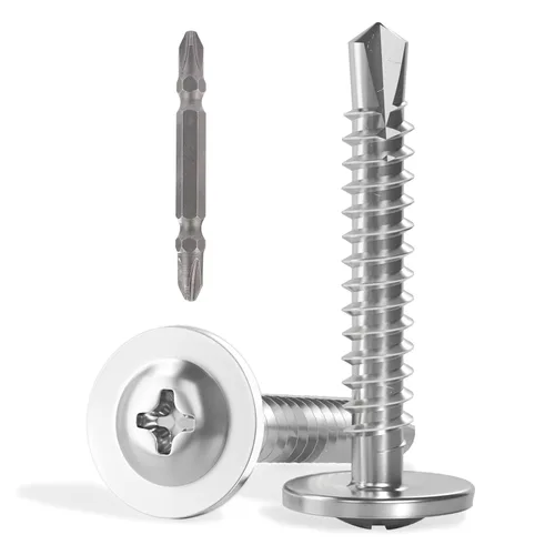 Miniatura 22 de VGBUY 170 tornillos autoperforantes para metal, tornillos autorroscantes de chapa metálica de acero inoxidable 410 #10 x 3/4 pulgadas, tornillos