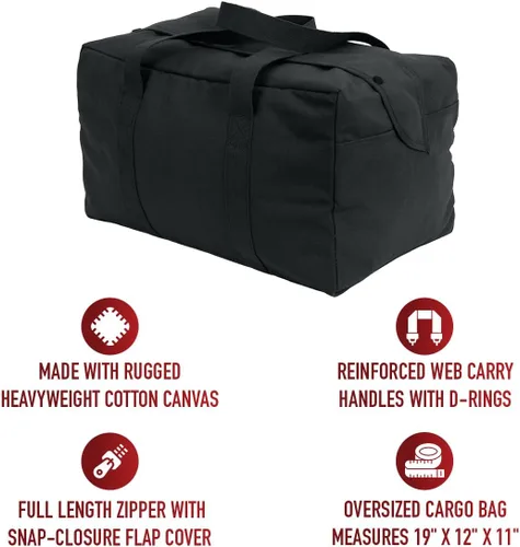 Miniatura 2 de Rothco bolsa de lienzo para llevar paracaídas